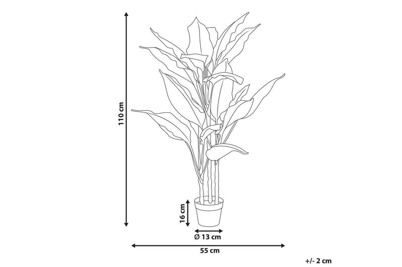 Konstgjord växt Dieffenbachia 55x55x110 cm - 55x55x110 cm - Inredning - Dekoration & inredningsdetaljer - Prydnadssaker - Blomsterdekoration