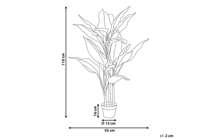 Konstgjord växt Dieffenbachia 55x55x110 cm - 55x55x110 cm - Inredning - Dekoration & inredningsdetaljer - Prydnadssaker - Blomsterdekoration
