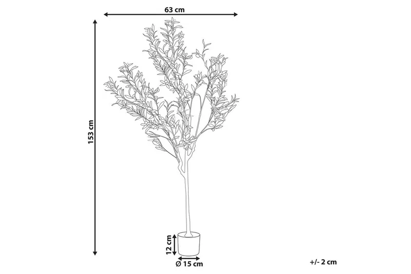 Konstgjord växt Olive Tree 63x63x153 cm - 63x63x153 cm - Inredning - Dekoration & inredningsdetaljer - Prydnadssaker - Blomsterdekoration