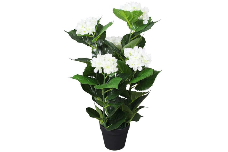 Konstväxt Hortensia med kruka 60 cm vit - Vit - Konstväxt & plastblommor - Blomsterdekoration