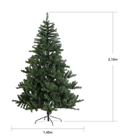 New Quebec Plastgran 210 cm - Grön/Svart - Inredning - Dekoration & inredningsdetaljer - Julpynt & juldekoration - Plastgran