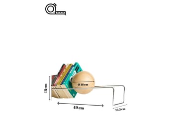 Orvic Bokstöd 49x18 cm - Silver - Inredning - Dekoration & inredningsdetaljer - Prydnadssaker - Bokstöd