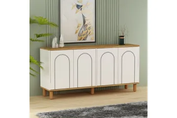 Salven Skulptur 150x73 cm - Ek/Vit - Förvaring - Förvaringsmöbler - Sideboard & skänk