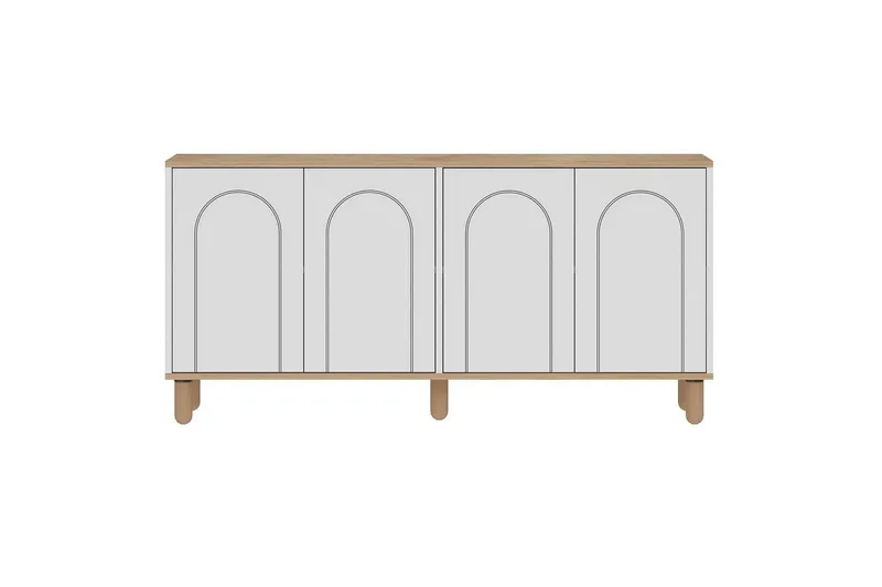 Salven Skulptur 150x73 cm, Ek/Vit