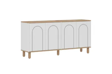 Salven Skulptur 150x73 cm - Ek/Vit - Förvaring - Förvaringsmöbler - Sideboard & skänk