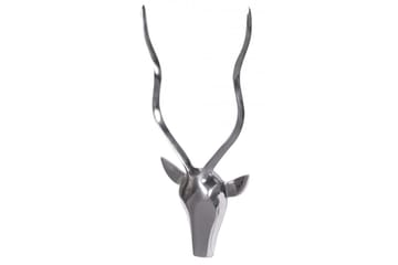 Väggdekoration Wohnling Antelope Handpolerad Aluminiumgjuten Väggmonterad Industriell Loft - Inredning - Dekoration & inredningsdetaljer - Prydnadssaker - Skulptur