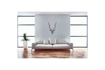 Väggdekoration Wohnling Antelope Handpolerad Aluminiumgjuten Väggmonterad Industriell Loft - Inredning - Dekoration & inredningsdetaljer - Prydnadssaker - Skulptur