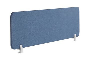 Avskärmning för skrivbord 160 x 40 cm blå WALLY - Blå - Inredning - Dekoration & inredningsdetaljer - Rumsavdelare - Avskärmning skrivbord