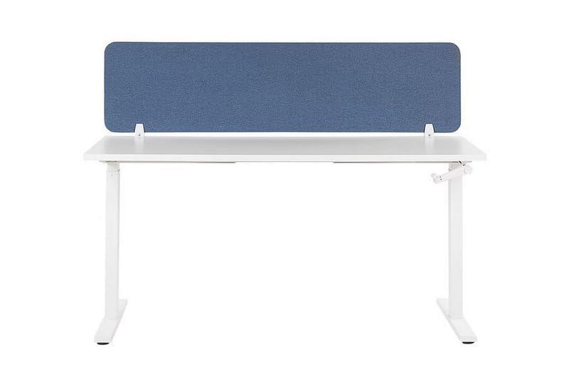 Avskärmning för skrivbord 160 x 40 cm blå WALLY - Blå - Inredning - Dekoration & inredningsdetaljer - Rumsavdelare - Avskärmning skrivbord