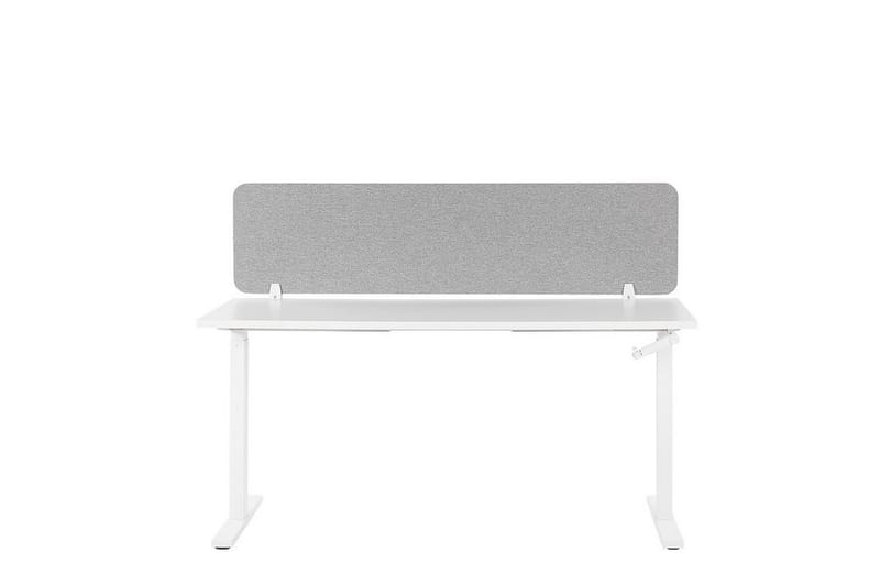 Avskärmning för skrivbord 160x40 cm grå WALLY - Grå - Inredning - Dekoration & inredningsdetaljer - Rumsavdelare - Avskärmning skrivbord