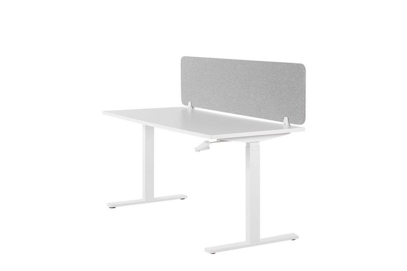 Avskärmning för skrivbord 160x40 cm grå WALLY - Grå - Inredning - Dekoration & inredningsdetaljer - Rumsavdelare - Avskärmning skrivbord