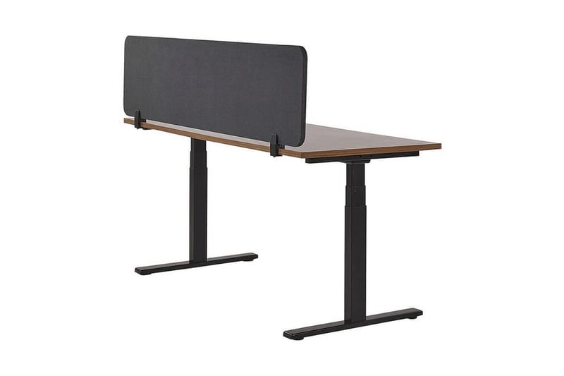 Avskärmning för skrivbord 180x40 cm grå WALLY - Grå - Inredning - Dekoration & inredningsdetaljer - Rumsavdelare - Avskärmning skrivbord