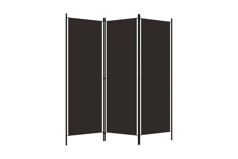 Rumsavdelare 3 paneler brun 150x180 cm - Brun - Rumsavdelare - Skärmvägg