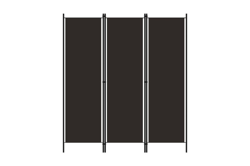 Rumsavdelare 3 paneler brun 150x180 cm - Brun - Rumsavdelare - Skärmvägg