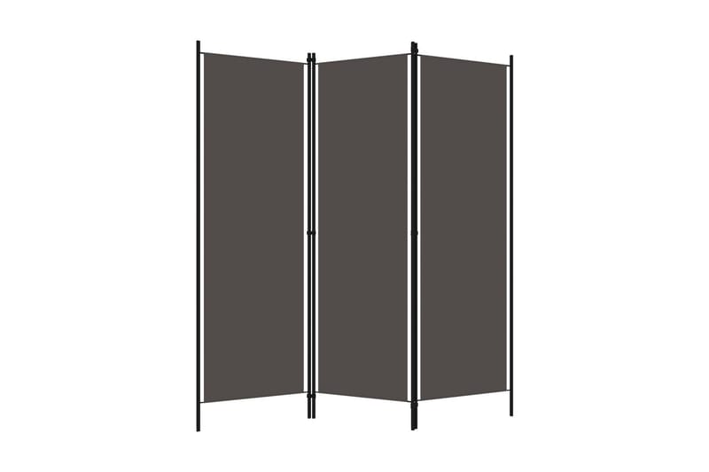 Rumsavdelare 3 paneler antracit 150x180 cm - Grå - Rumsavdelare - Skärmvägg