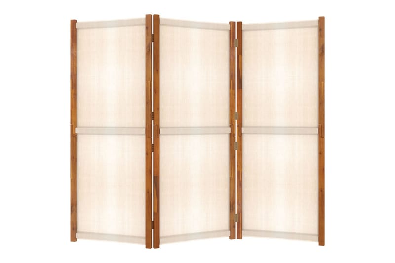 Rumsavdelare 3 paneler gräddvit 210x180 cm - Kräm - Rumsavdelare - Skärmvägg