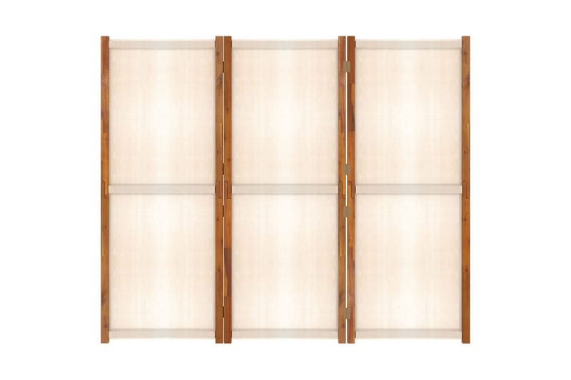 Rumsavdelare 3 paneler gräddvit 210x180 cm - Kräm - Rumsavdelare - Skärmvägg
