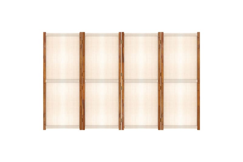 Rumsavdelare 4 paneler gräddvit 280x180 cm - Kräm - Rumsavdelare - Skärmvägg
