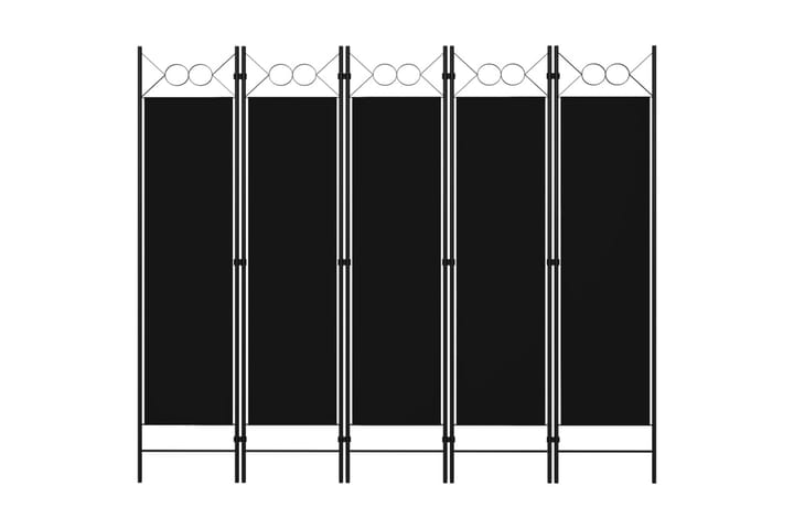 Rumsavdelare 3 paneler svart 120x180 cm - Svart - Skärmvägg - Rumsavdelare