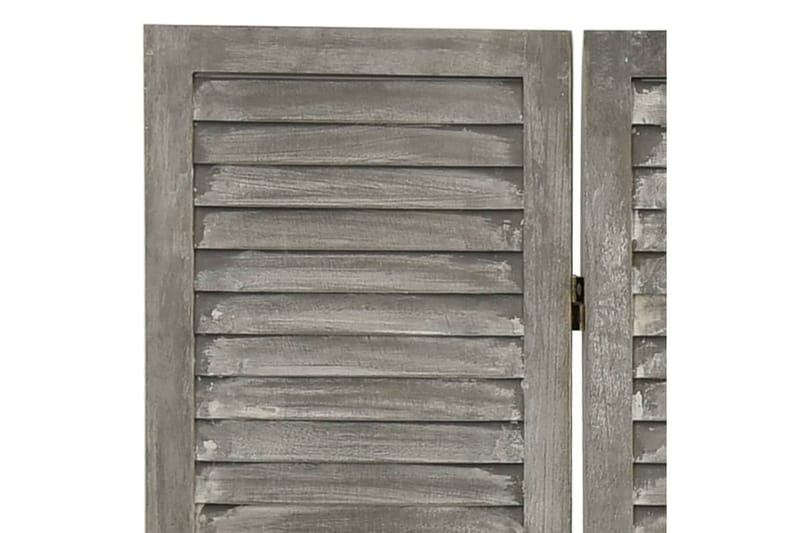 Rumsavdelare 6 paneler grå 214x166 cm massivt trä - Grå - Rumsavdelare - Skärmvägg