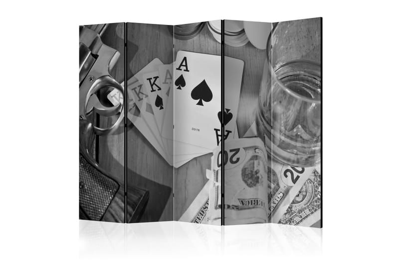 Rumsavdelare - Cards: black and white II 225x172 - Artgeist sp. z o. o. - Rumsavdelare - Vikvägg