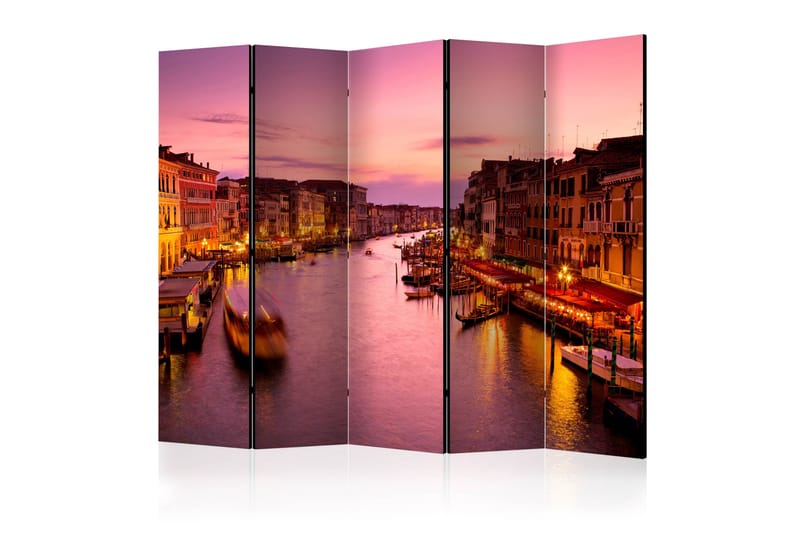 Rumsavdelare - City of lovers, Venice by night II 225x172 - Artgeist sp. z o. o. - Vikvägg - Rumsavdelare