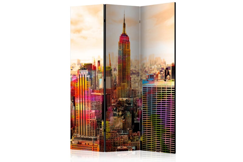 Rumsavdelare Colors of New York City III 135x172 cm - Artgeist sp. z o. o. - Rumsavdelare - Vikvägg