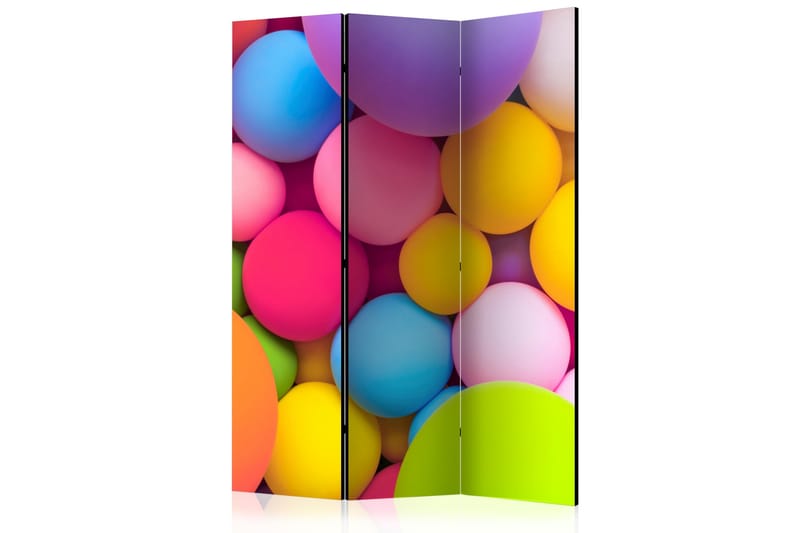 Rumsavdelare - Colourful Balls 135x172 - Artgeist sp. z o. o. - Rumsavdelare - Vikvägg