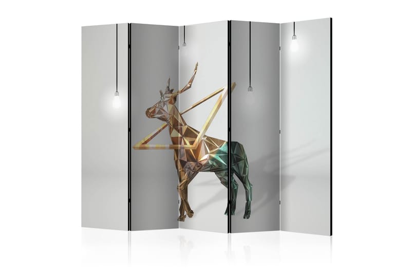 Rumsavdelare - deer (3D) II 225x172 - Artgeist sp. z o. o. - Rumsavdelare - Vikvägg