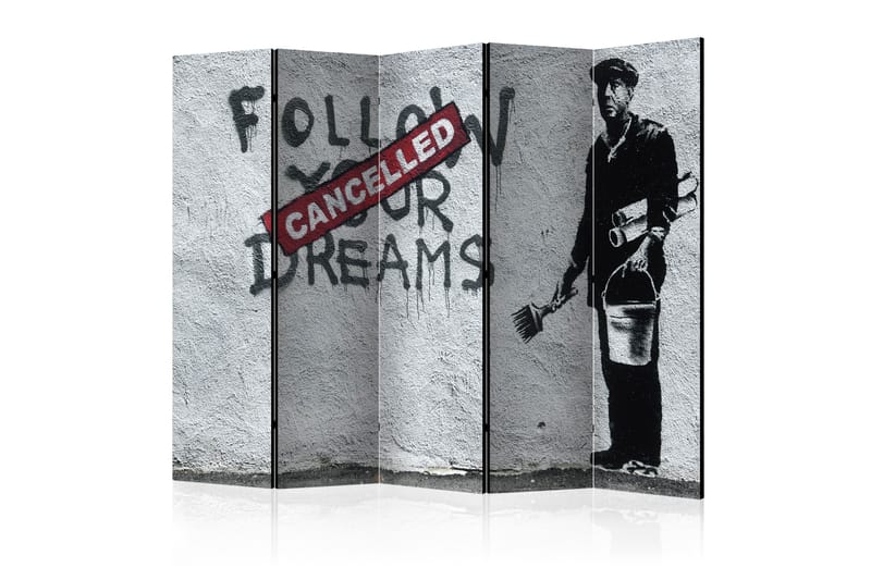 Rumsavdelare - Dreams Cancelled (Banksy) II 225x172 - Artgeist sp. z o. o. - Rumsavdelare - Vikvägg