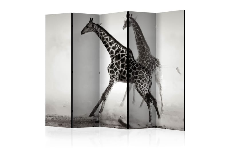 Rumsavdelare - Giraffes II 225x172 - Artgeist sp. z o. o. - Vikvägg - Rumsavdelare