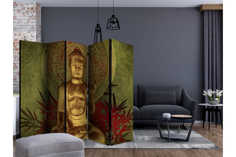 Rumsavdelare - Golden Buddha II 225x172 - Artgeist sp. z o. o. - Rumsavdelare - Vikvägg