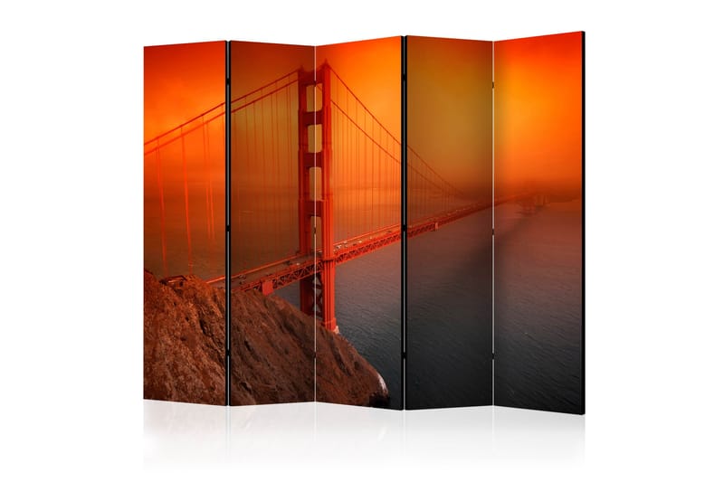 Rumsavdelare - Golden Gate Bridge II 225x172 - Artgeist sp. z o. o. - Rumsavdelare - Vikvägg