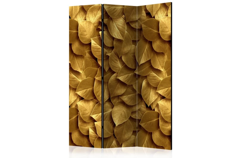 Rumsavdelare - Golden Leaves 135x172 - Artgeist sp. z o. o. - Vikvägg - Rumsavdelare