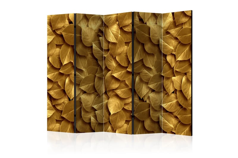 Rumsavdelare - Golden Leaves II 225x172 - Artgeist sp. z o. o. - Vikvägg - Rumsavdelare