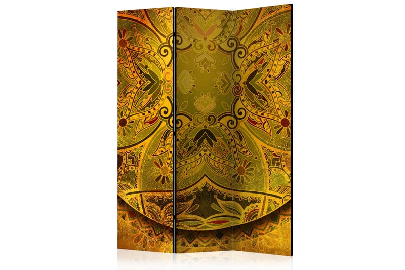 Rumsavdelare Mandala: Golden Power I 135x172 cm - Artgeist sp. z o. o. - Rumsavdelare - Vikvägg