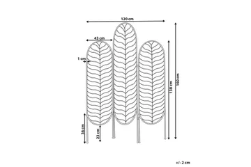 Rumsavdelare med 3 paneler Pescia - Inredning - Dekoration & inredningsdetaljer - Rumsavdelare