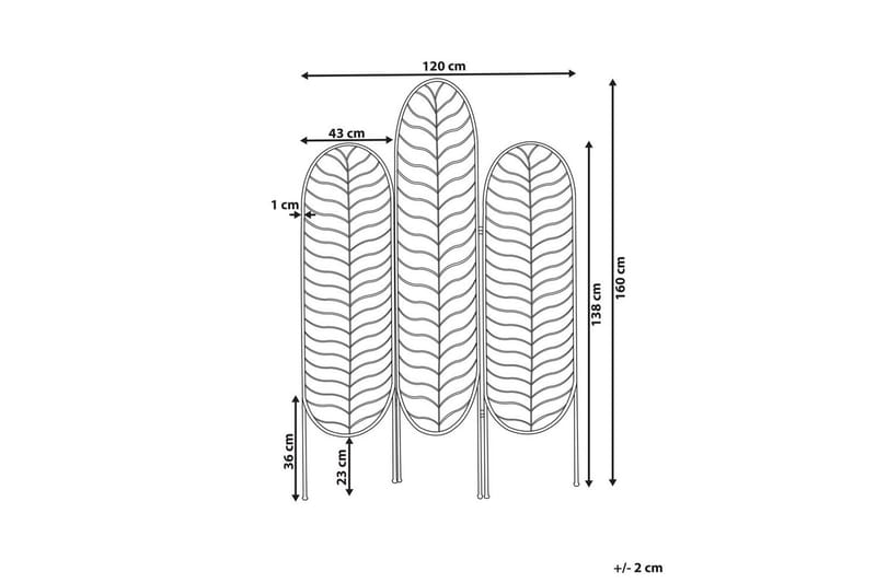 Rumsavdelare med 3 paneler Pescia - Inredning - Dekoration & inredningsdetaljer - Rumsavdelare