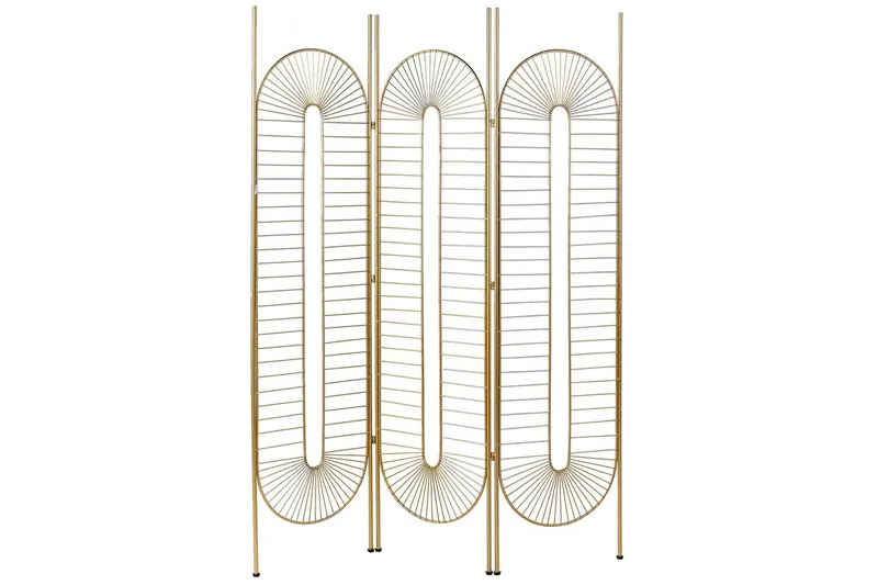 Rumsavdelare med 3 paneler Noale Guld, Guld