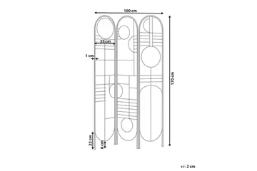 Rumsavdelare med 3 paneler Turania - Inredning - Dekoration & inredningsdetaljer - Rumsavdelare
