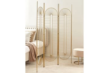 Rumsavdelare med 3 paneler Noale Guld - Guld - Inredning - Dekoration & inredningsdetaljer - Rumsavdelare