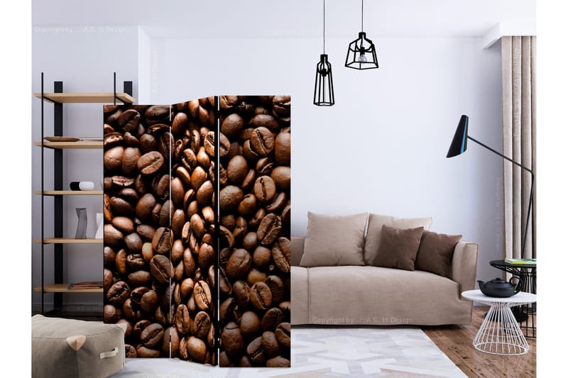 Rumsavdelare Roasted Coffee Beans 135x172 cm - Artgeist sp. z o. o. - Rumsavdelare - Vikvägg