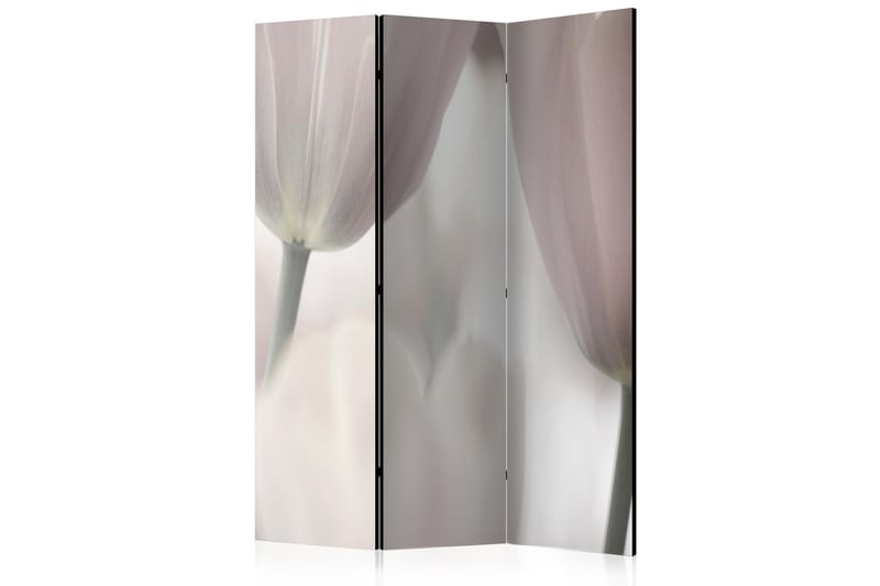 Rumsavdelare Tulips Fine Art - Black and White 135x172 cm - Artgeist sp. z o. o. - Vikvägg - Rumsavdelare