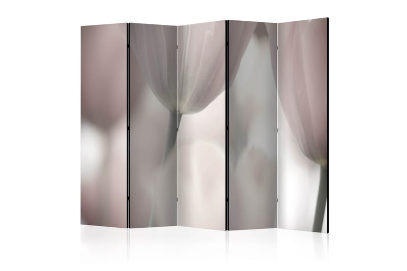 Rumsavdelare Tulips Fine Art - Black and White 225x172 cm - Artgeist sp. z o. o. - Rumsavdelare - Vikvägg
