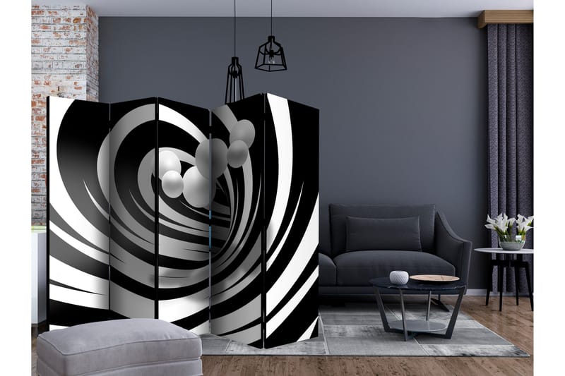 Rumsavdelare - Twisted In Black & White II 225x172 - Artgeist sp. z o. o. - Rumsavdelare - Vikvägg