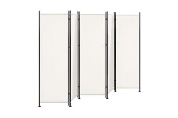 Skärmvägg 5 paneler 270 x 170 cm vit NARNI - Vit - Inredning - Dekoration & inredningsdetaljer - Rumsavdelare