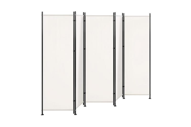 Skärmvägg 5 paneler 270 x 170 cm vit NARNI - Vit - Inredning - Dekoration & inredningsdetaljer - Rumsavdelare