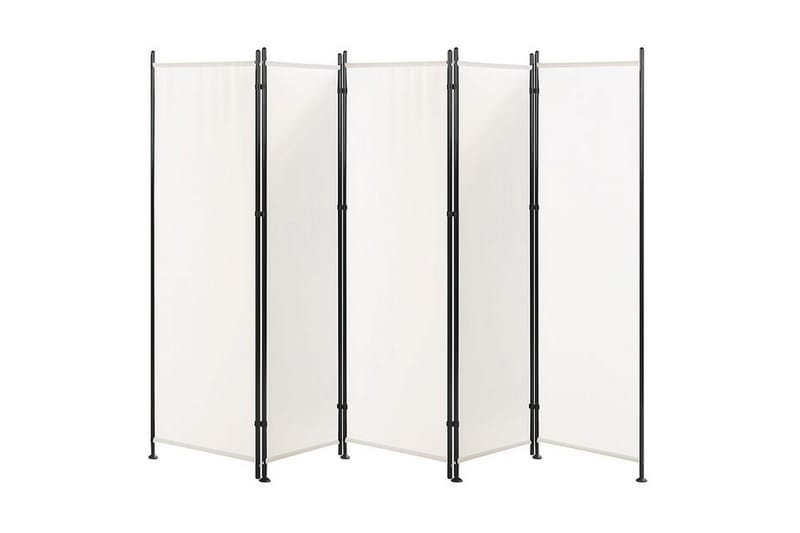 Skärmvägg 5 paneler 270 x 170 cm vit NARNI - Vit - Inredning - Dekoration & inredningsdetaljer - Rumsavdelare