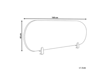 Skiljevägg för skrivbord Sparky Orange, 160x1x40 cm - Orange, 160x1x40 cm - Inredning - Dekoration & inredningsdetaljer - Rumsavdelare