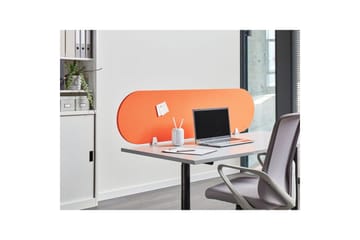 Skiljevägg för skrivbord Sparky Orange, 160x1x40 cm - Orange, 160x1x40 cm - Inredning - Dekoration & inredningsdetaljer - Rumsavdelare